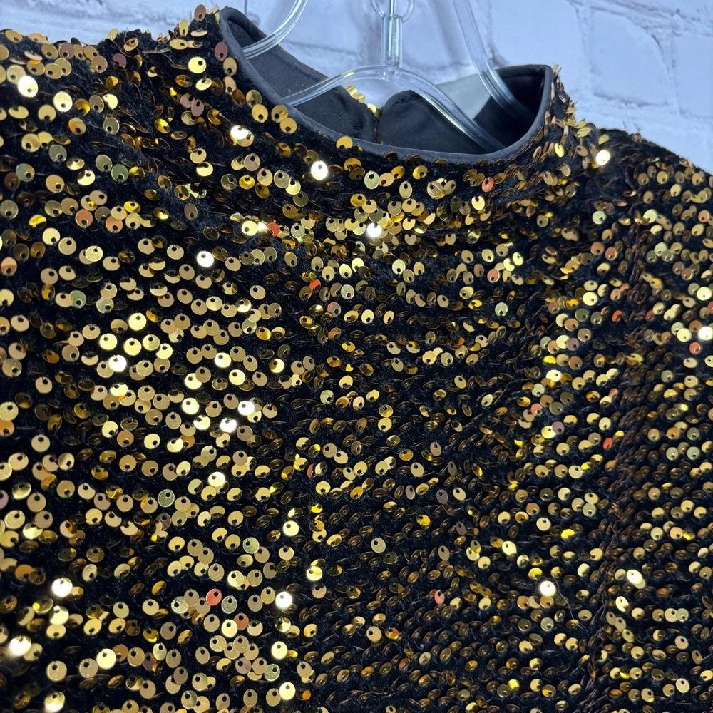 Beulah Gold Sequin Maxi Dress - Picture 11 of 11
